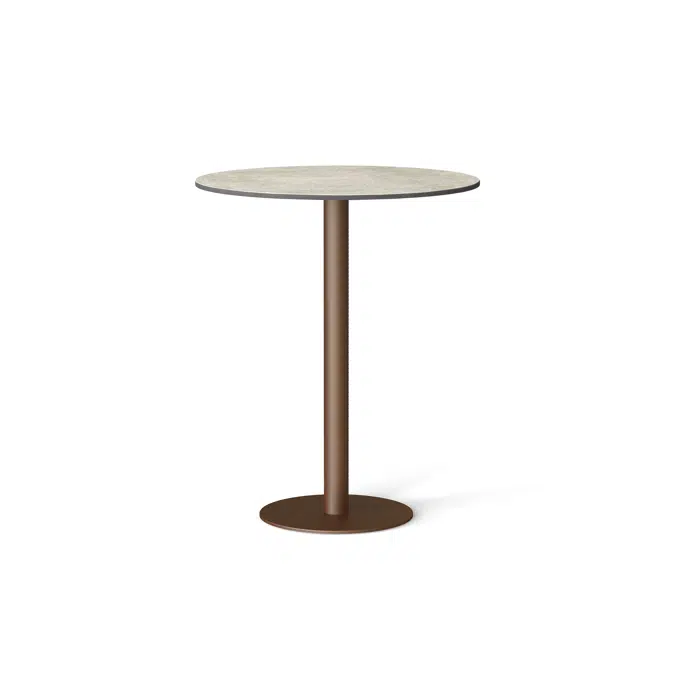 Flamingo outdoor high dining table with round top