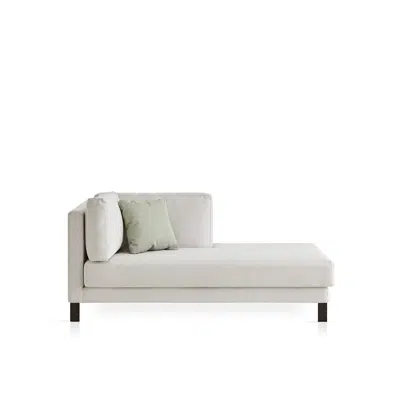 Slim right chaise longue module图像