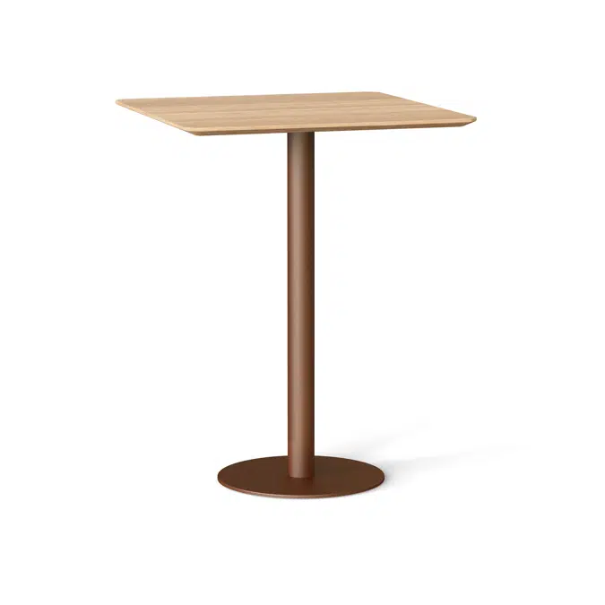 Flamingo indoor high dining table stand with square top 90x90x110