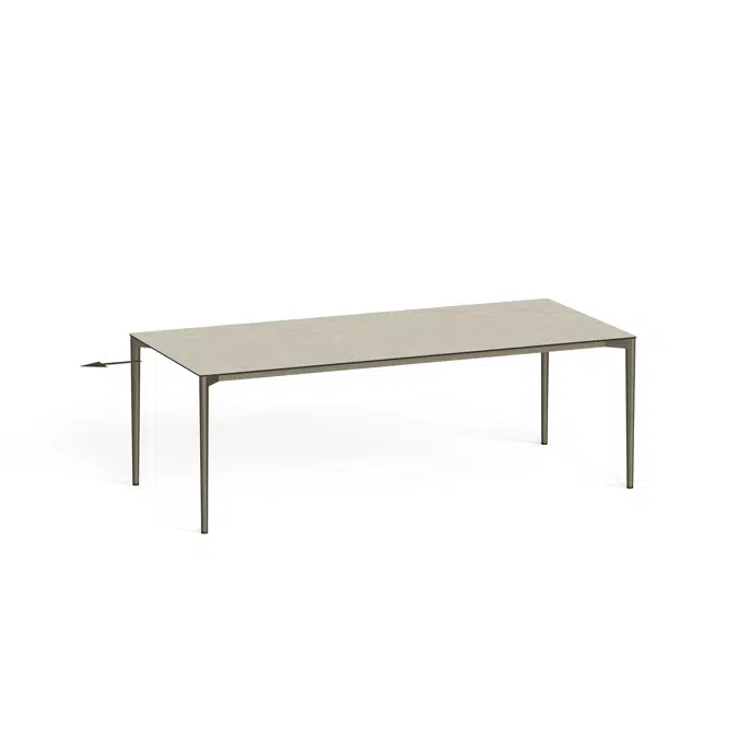 Nude outdoor expandable dining table 