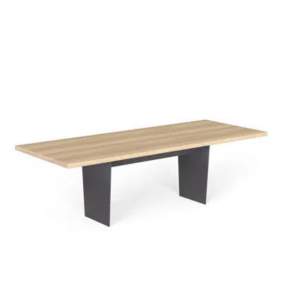 Imagem para Slats rectangular dining table 240x96x74}