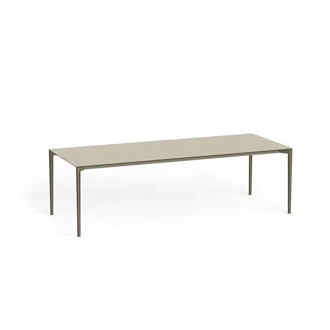 Nude rectangular dining table 250x100x74