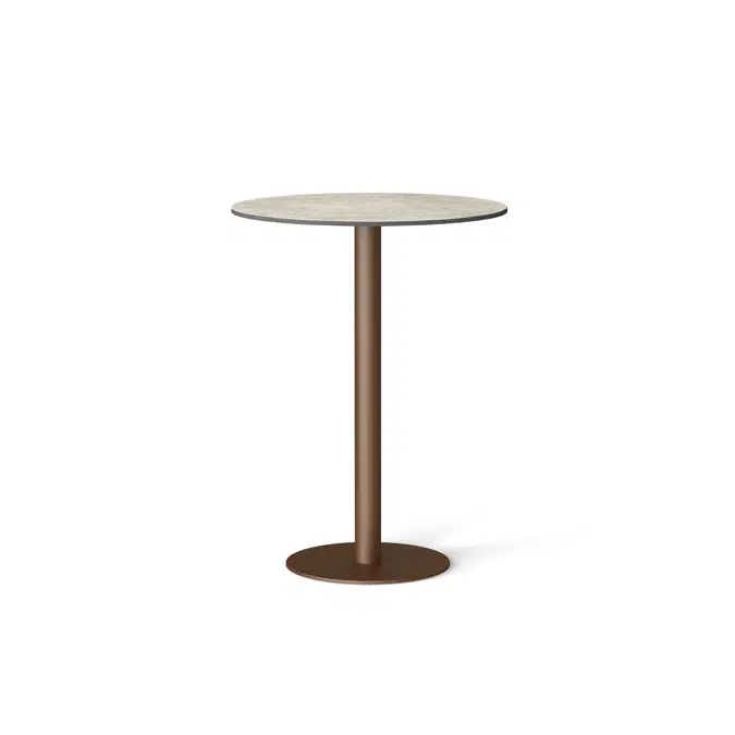 Flamingo outdoor high dining table with round top