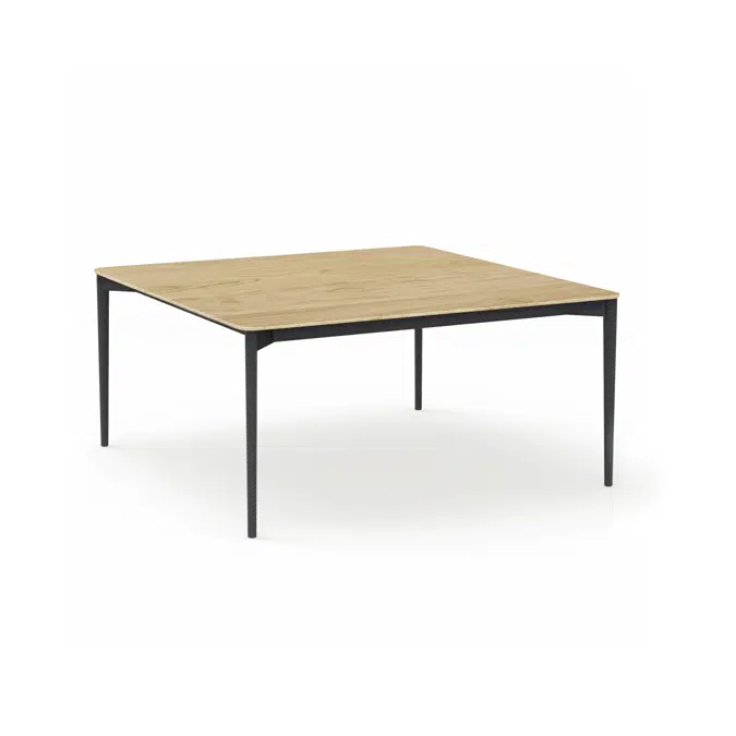 BIM objects - Free download! Nude indoor square dining table 150x150x75 ...