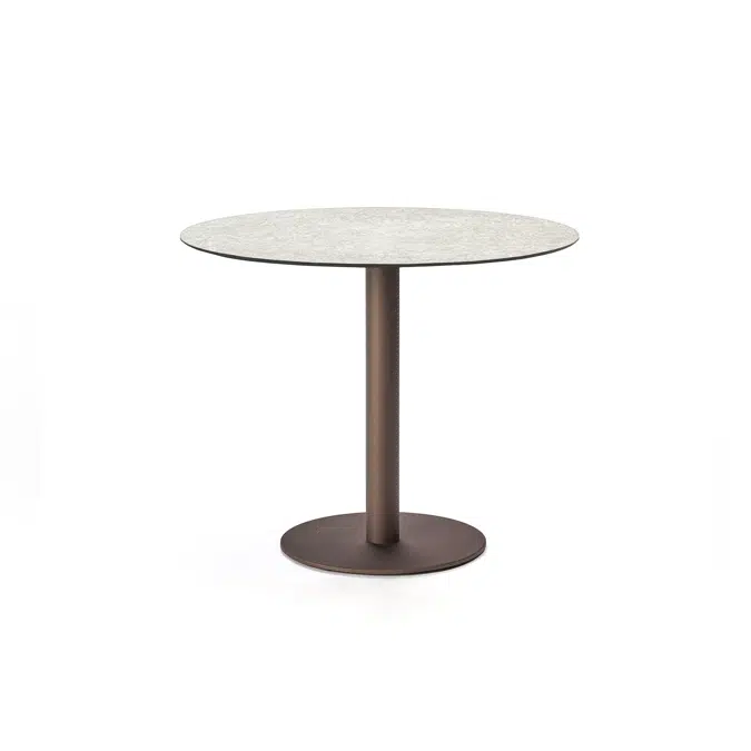 Flamingo outdoor dining table with round top 90x90x76