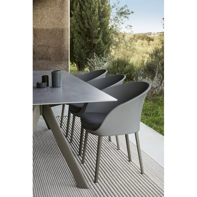 Atrivm outdoor rectangular dining table 180x98x74