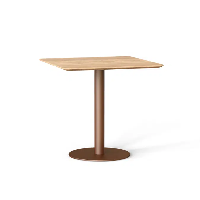 Flamingo indoor dining table with square top 80x80x76