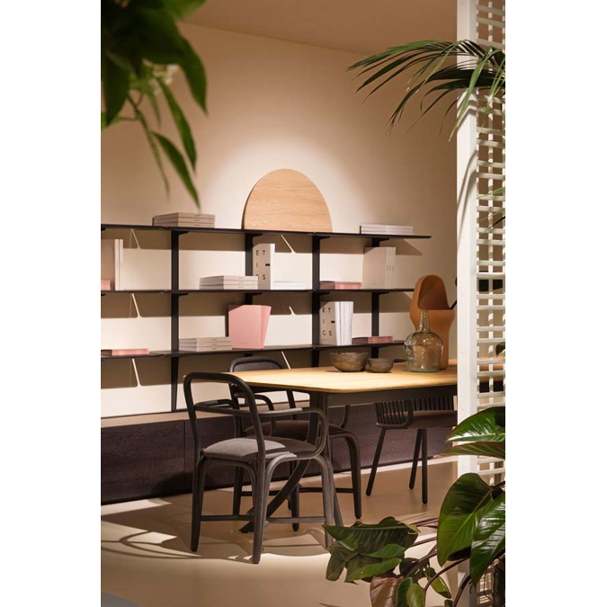 Falcata indoor rectangular dining table 180x115x75