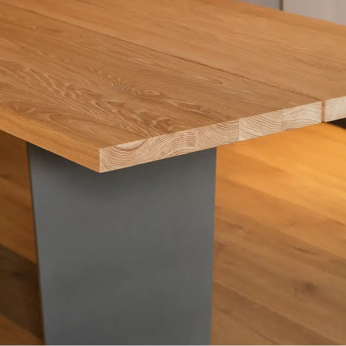 Slats rectangular dining table 220x96x74