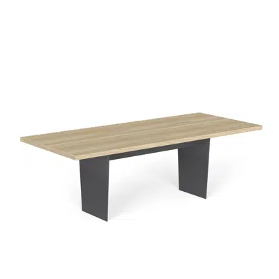 Image for Slats rectangular dining table 220x96x74