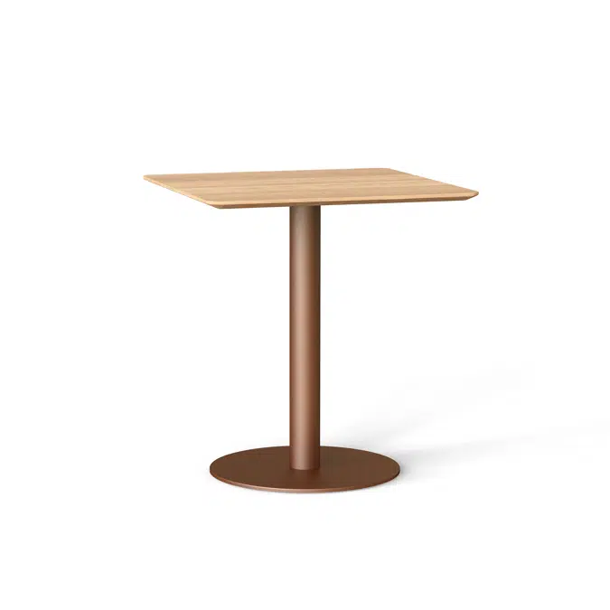 Flamingo indoor dining table with square top 70x70x76