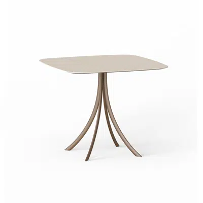 Image for Bistro outdoor dining table stand with elliptical top 