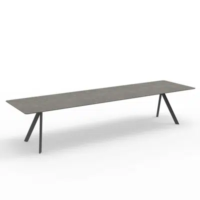 画像 Atrivm outdoor rectangular dining table 360x98x74