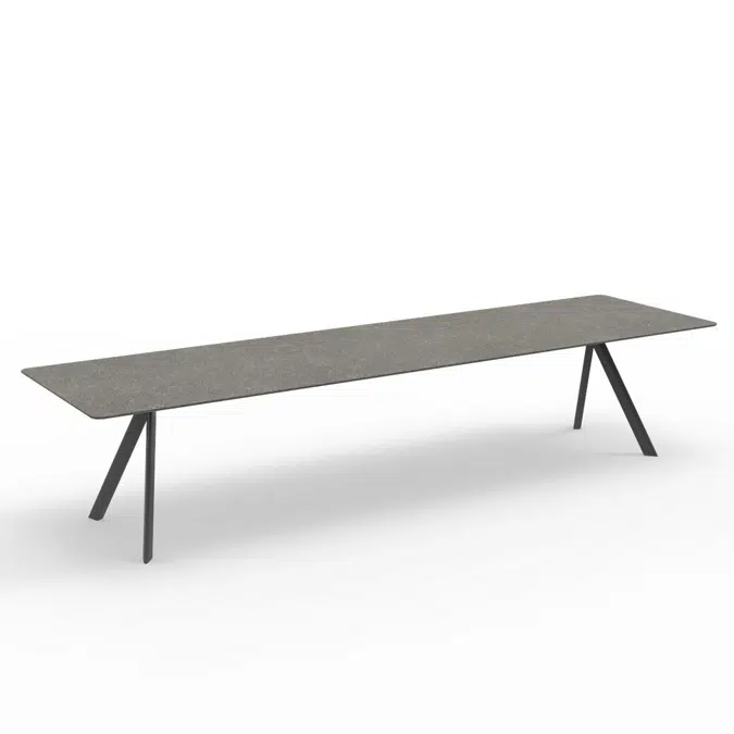 Atrivm outdoor rectangular dining table 360x98x74