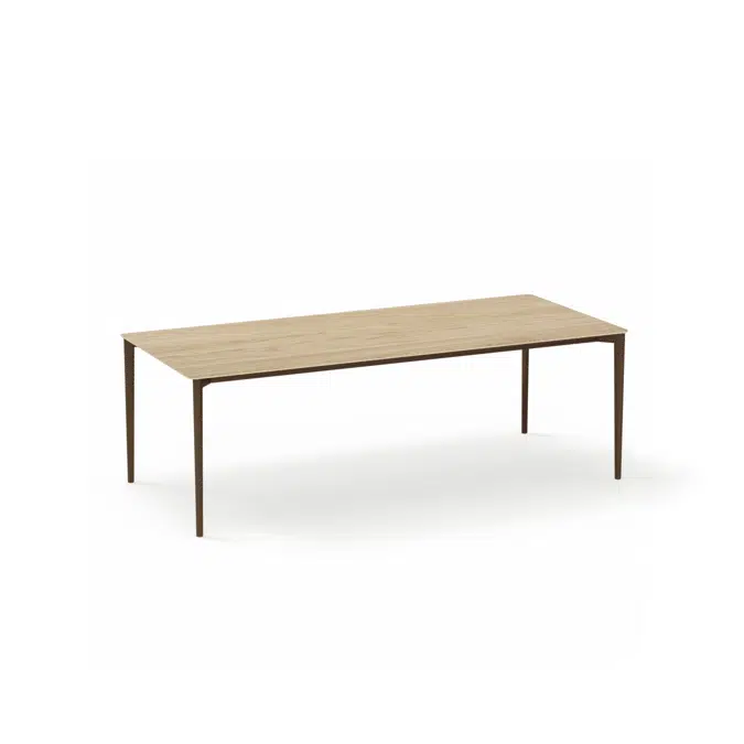 Nude indoor rectangular dining table 220x100x75