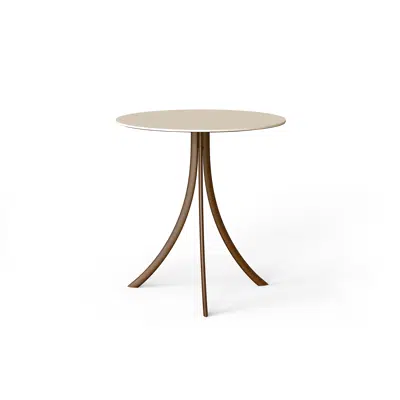 Image pour Bistro outdoor dining table stand with round top  Ø 70x74