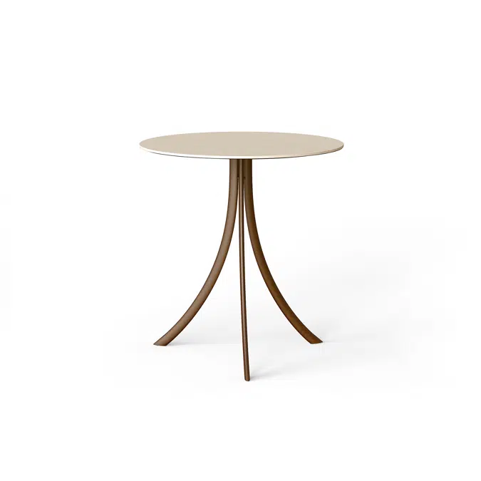 Bistro outdoor dining table stand with round top  Ø 70x74