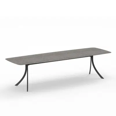 Falcata outdoor rectangular dining table 295x98x74 için görüntü