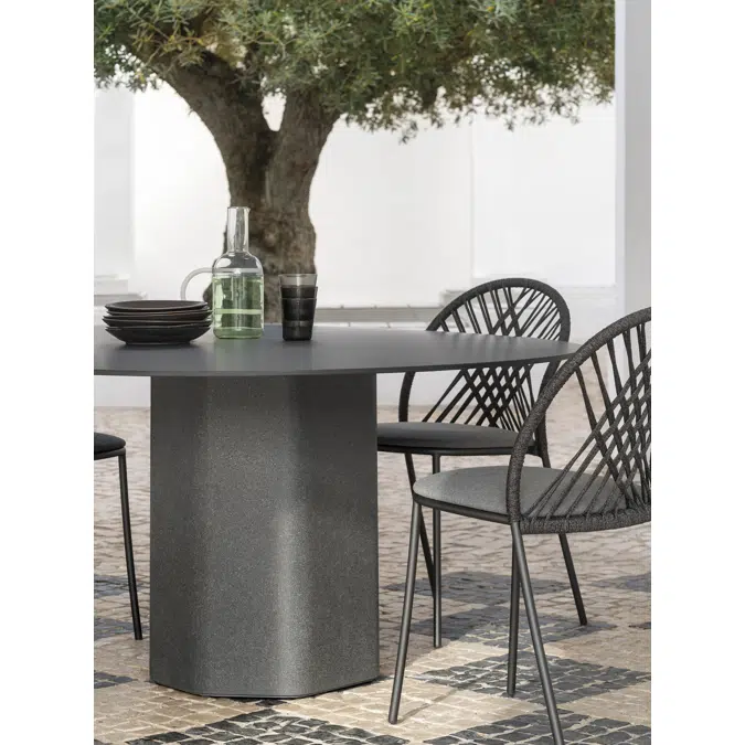 Talo outdoor round dining table Ø160x74