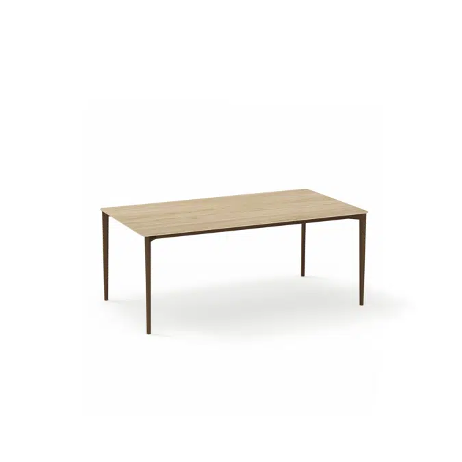 Nude indoor rectangular dining table 160x100x75