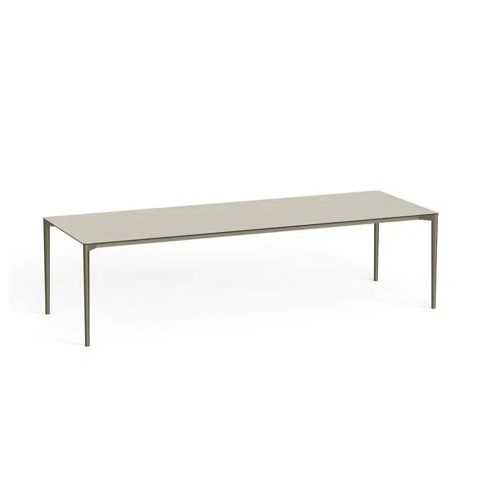 Nude rectangular dining table 280x100x74