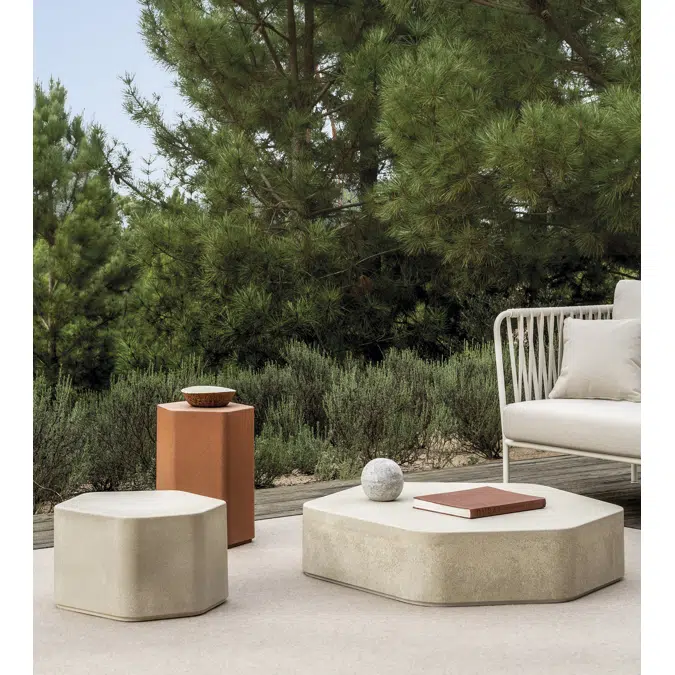 Talo outdoor hexagonal side table 