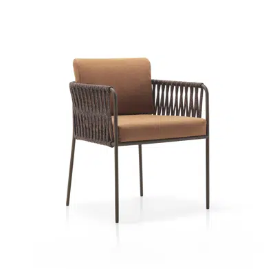 Nido hand-woven dining armchair C258 T图像