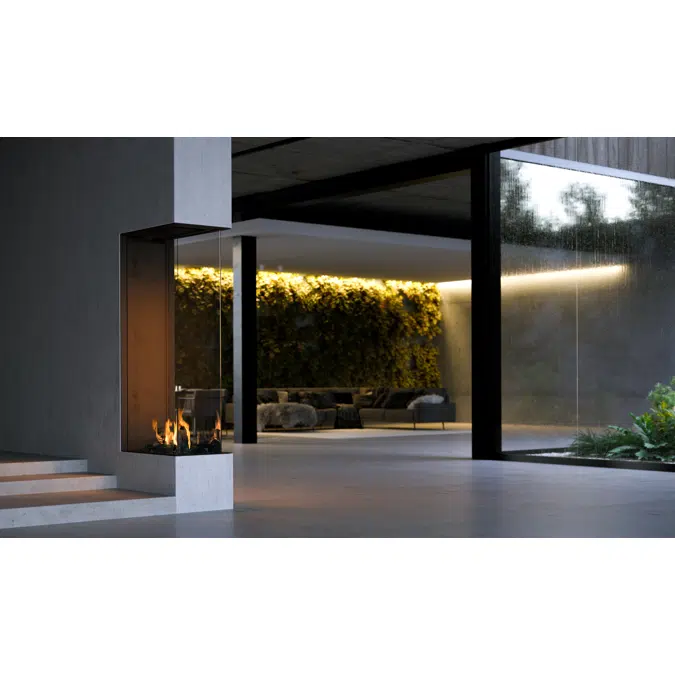 Sky Large Roomdivider Fireplace