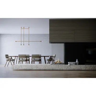 Sky Medium Roomdivider Fireplace图像