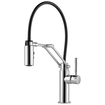 Image pour Brizo 63221LF Solna Chrome Single Handle Articulating Arm Kitchen Faucet