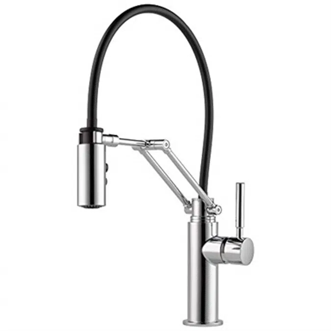 Brizo 63221LF Solna Chrome Single Handle Articulating Arm Kitchen Faucet