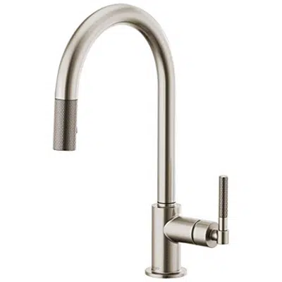 afbeelding voor Brizo 63043LF Litze Pull-Down Faucet with Arc Spout and Knurled Handle