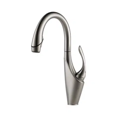 画像 Brizo 63055LF Vuelo Single Handle Pull-Down Kitchen Faucet