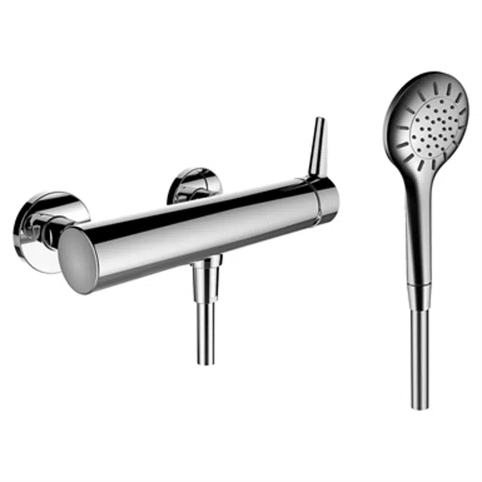 arwa-pure, Mitigeur de douche, Écartement 153 mm, av. raccords, av. accessoires