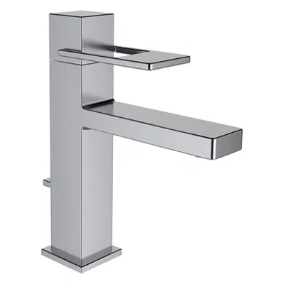 arwa-quadriga, Basin faucet, Projection 115 mm, fixed spout, w. pop-up waste, stainless steel 이미지