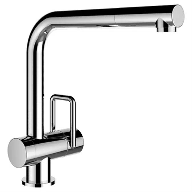 arwa-twin, Kitchen faucet with pull-out spout, chrome