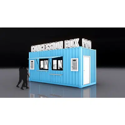 afbeelding voor 20' ConcessionBox Pro + Plumbing (Shipping Container Structure)