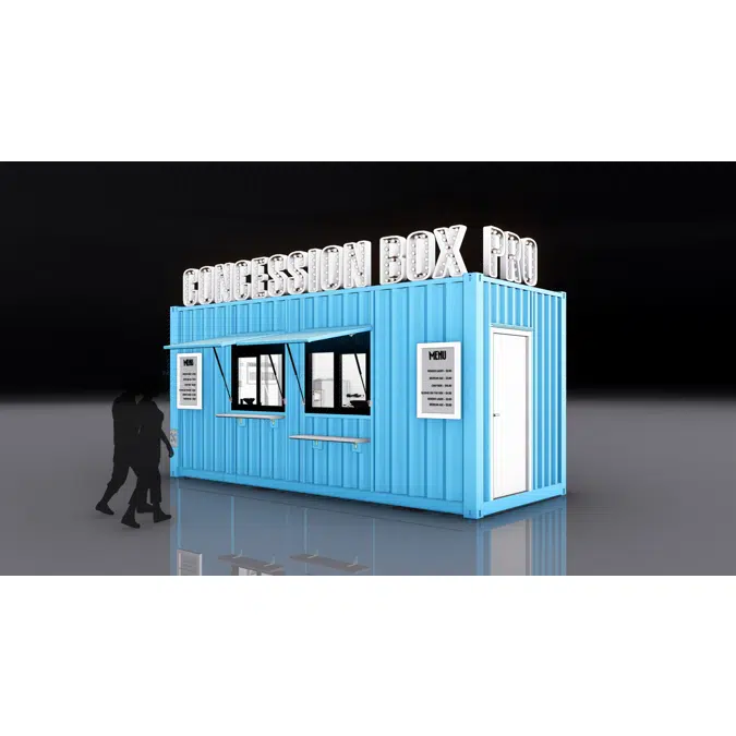 20' ConcessionBox Pro +Plumbing (Shipping Container Structure)