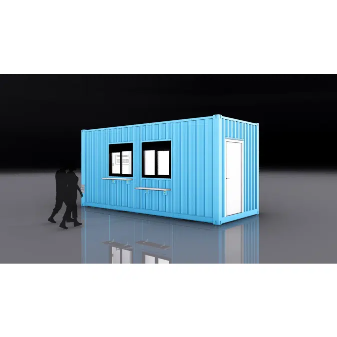 20' ConcessionBox Pro + Plumbing (Shipping Container Structure)