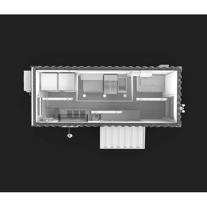 20' KitchenBox (Shipping Container Structure)