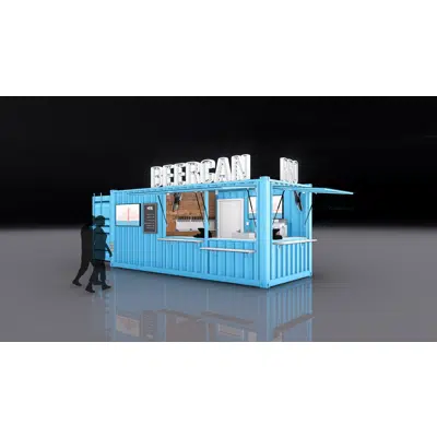 画像 20' BeerCan Pro (Shipping Container Bar)