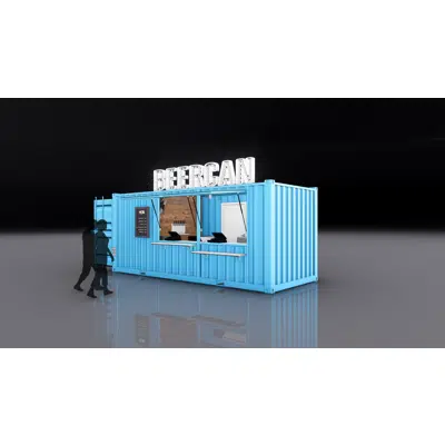 20' BeerCan (Shipping Container Bar) için görüntü