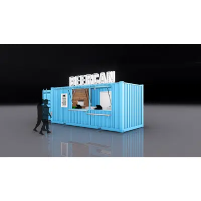 afbeelding voor 20' BeerCan (Shipping Container Bar)