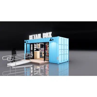 afbeelding voor 20' RetailBox (Shipping Container Structure)