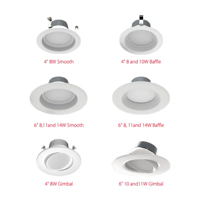 Retrofit - Gimbal and Recessed CCT-Adjustable Lighting