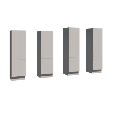 Cabinet for integrated fridge / freezer için görüntü