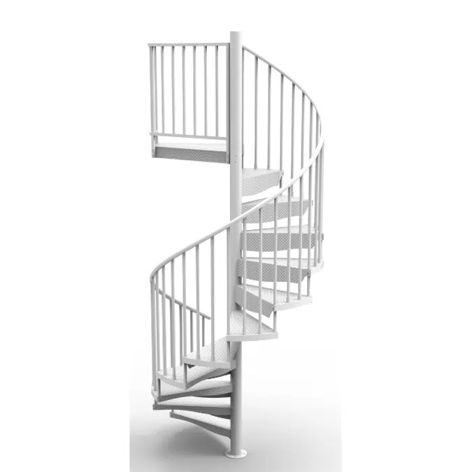 Configurable Aluminum Spiral Stair