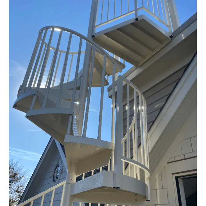 Configurable Aluminum Spiral Stair