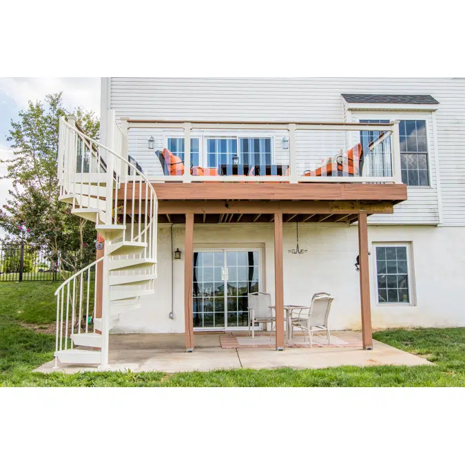 Configurable Aluminum Spiral Stair