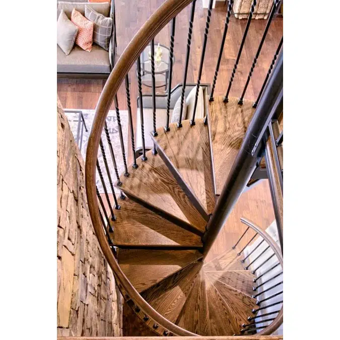 Forged Iron Spiral Stair